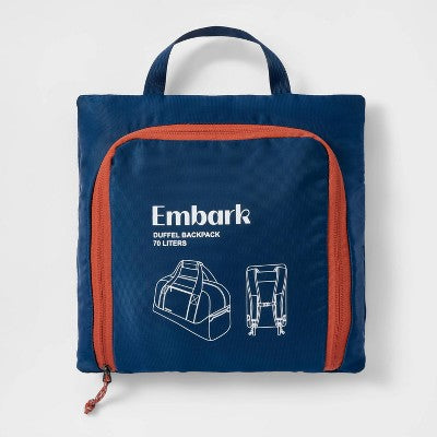 70L Packable Duffel Bag EmbarkBullseye Deals