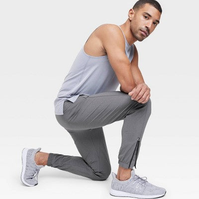 All In Motion Men's Tricot Joggers Lightweight Sweatpants Gym Pants All in MotionBullseye Deals