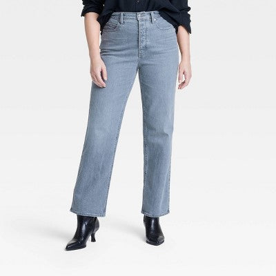 New - Women's High-Rise Straight Jeans - Universal Thread Universal ThreadBullseye Deals