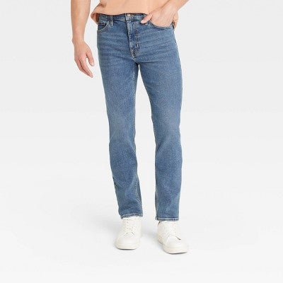 Goodfellow & Co Men's Mid Rise Slim Leg Slim Jeans Stretch Goodfellow & CoBullseye Deals