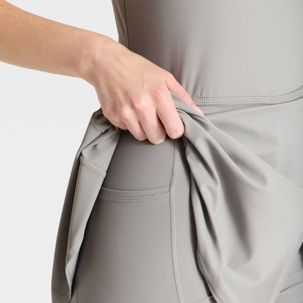 New - Women's Game Day High Neck Low Back Active Dress - JoyLab™ Gray S