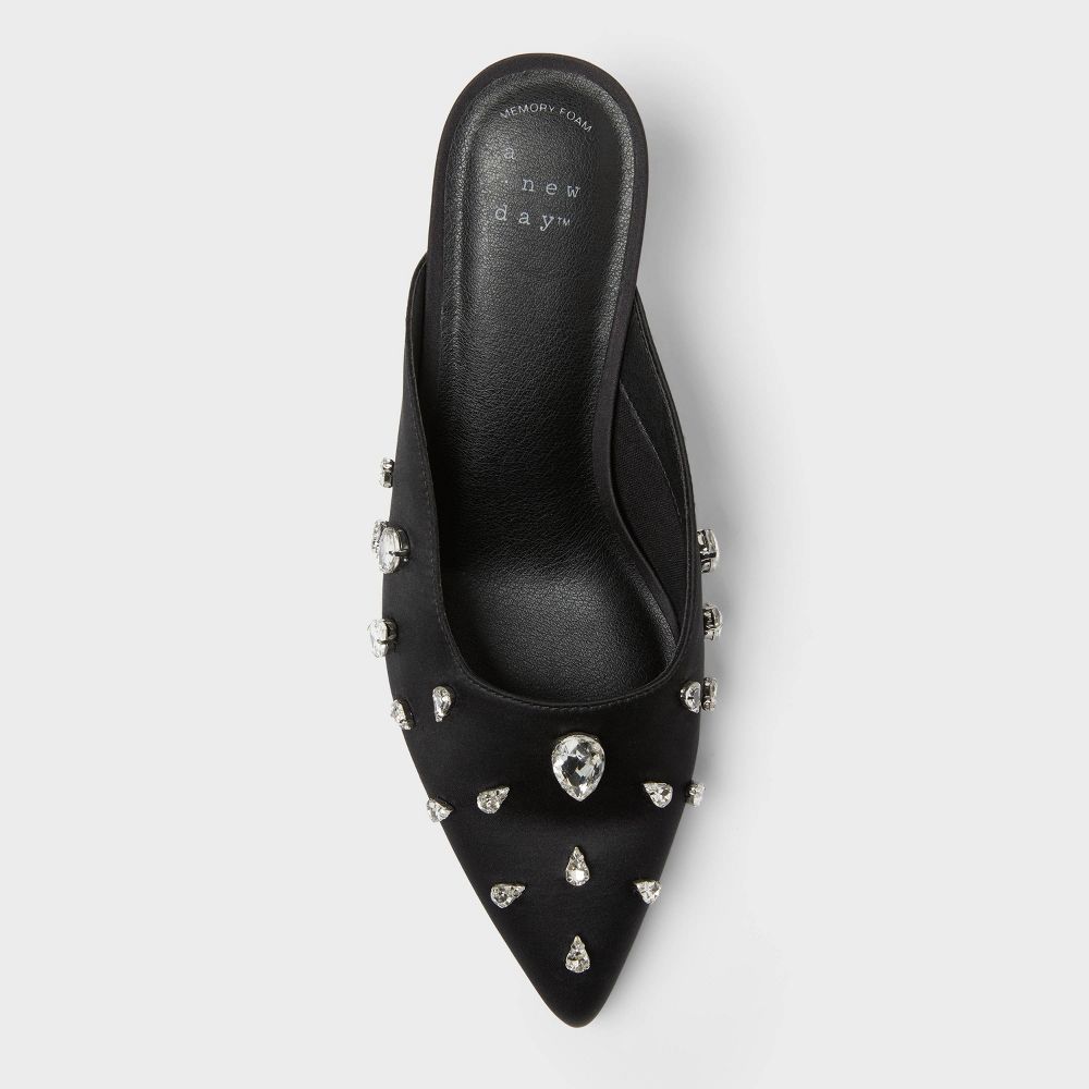 New - Women’s Katia Heels with Memory Foam Insole - A New Day™ Black 8.5