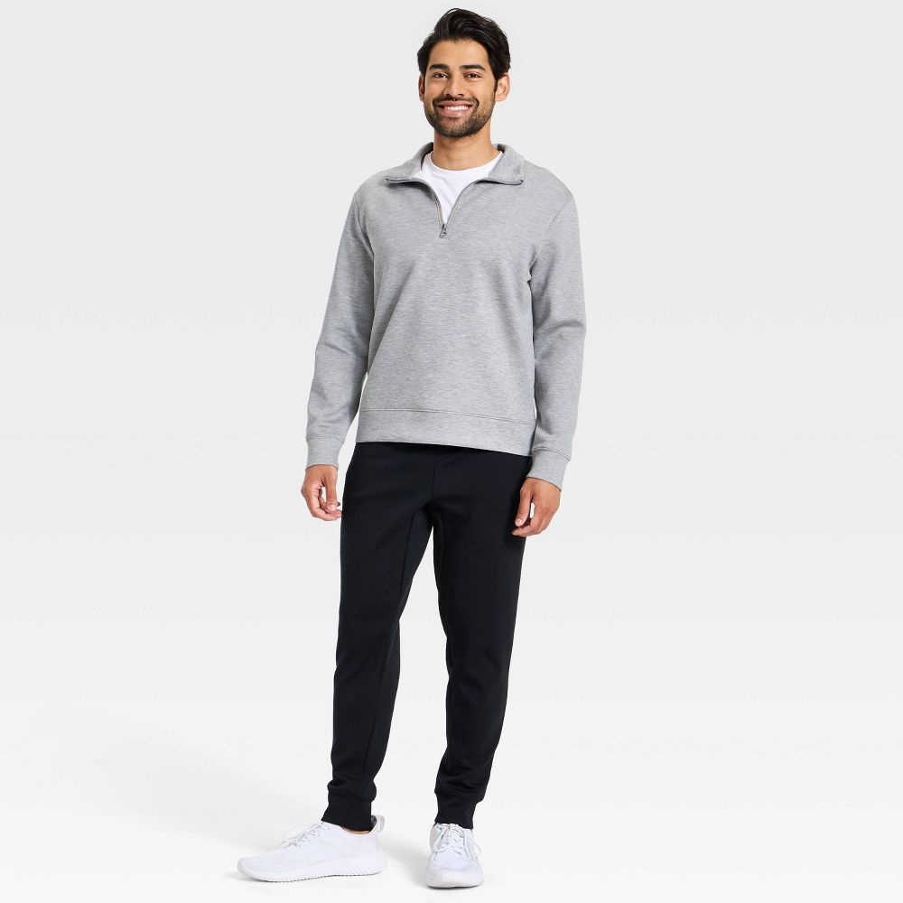 New - Men's Spacer Half Zip Sweatshirt - All In Motion™ Heathered Gray L