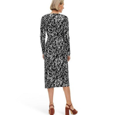 Open Box - Diane von Furstenberg Women's Midi Wrap Dress V-Neck Long Sleeve Diane von Furstenberg for TargetBullseye Deals