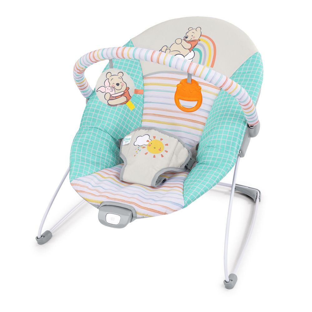 New - Bright Starts Disney Baby Vibrating Bouncer - Winnie the Pooh