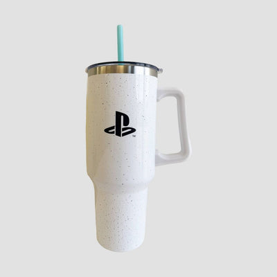 New - PlayStation Classic Icons 40 oz. Tumbler - White