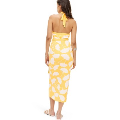 New - Diane von Furstenberg Women's Halter Tie Summer Casual Midi Dress Diane von Furstenberg for TargetBullseye Deals