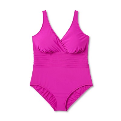 New - Aqua Green Women's Deep V-Neck One Piece Swimsuit UPF 50 Tummy Control Aqua GreenBullseye Deals