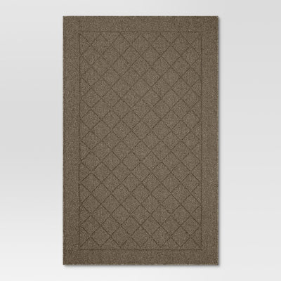 New - 2'6"x3'10" Washable Diamond Clarkson Tufted And Hooked Accent Rug Tan - Threshold™