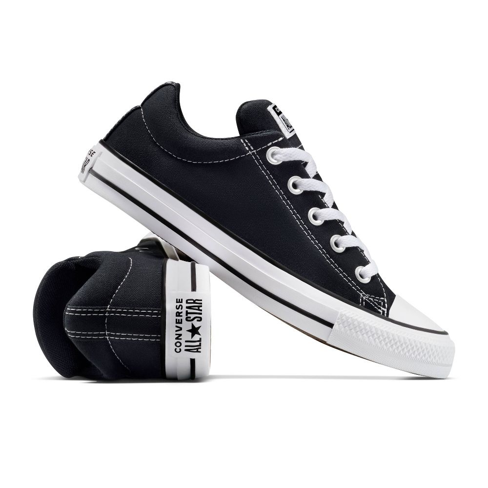 New - Converse Adult Street Ox Low Sneakers - Black M 4/W 6