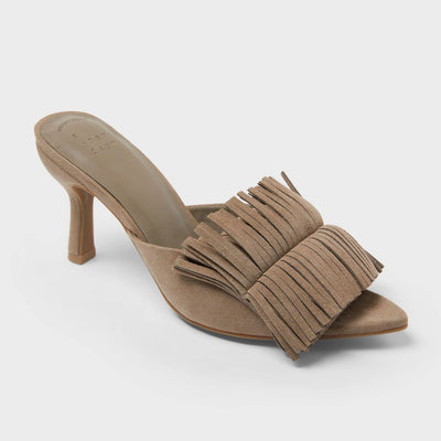 New - Women’s Lyra Heels with Memory Foam Insole – A New Day™ Taupe 6.5