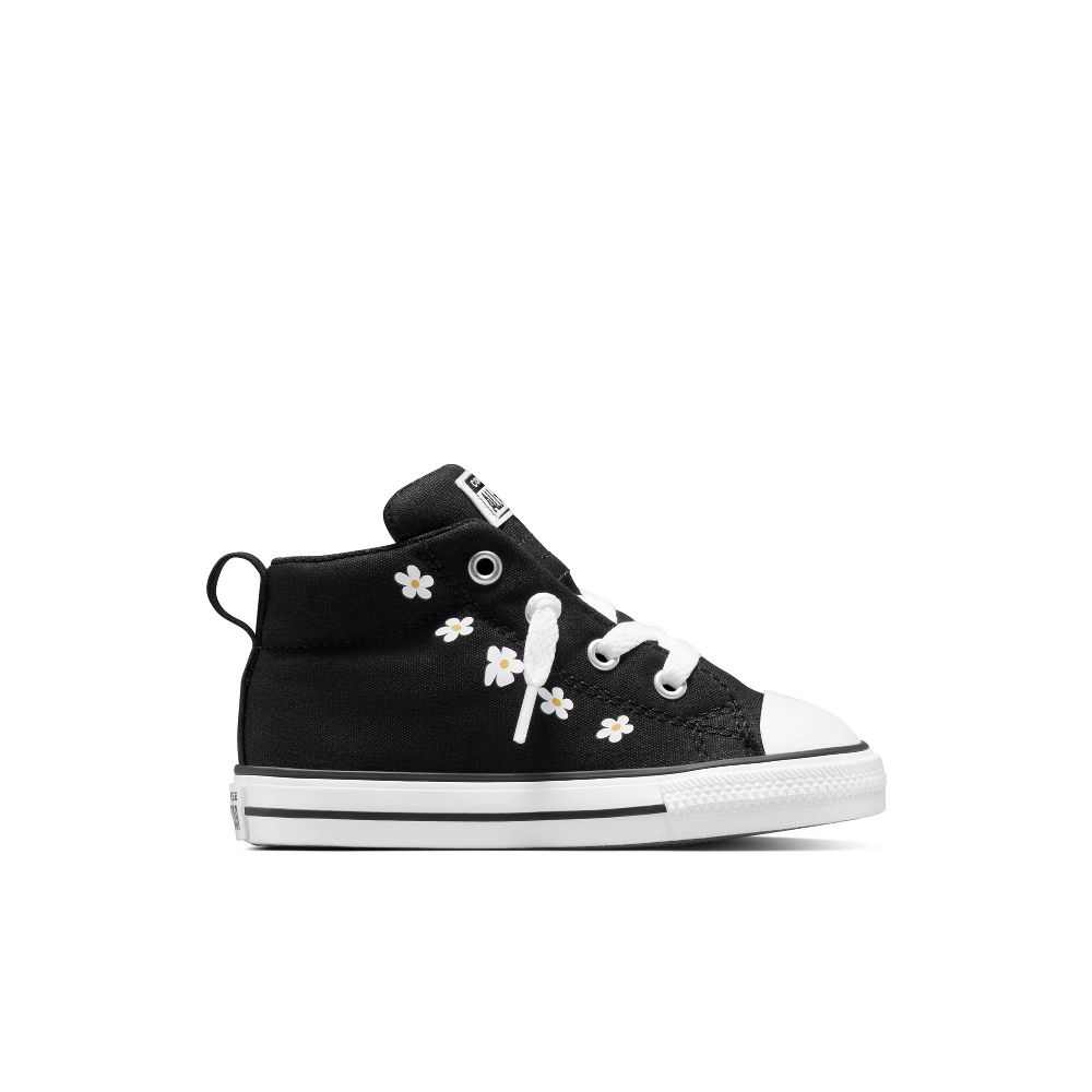 New - Converse Toddler Street Mid Top Sneakers - Black 6T
