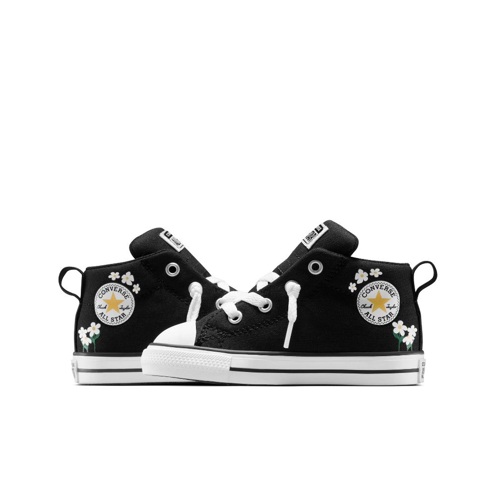 New - Converse Toddler Street Mid Top Sneakers - Black 6T