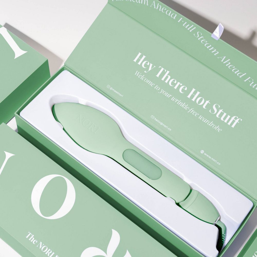 Open Box - Nori Press Handheld Steam Iron Green