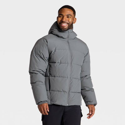 New - Men's Heavy Puffer Jacket - All In Motion™ Gray XXL