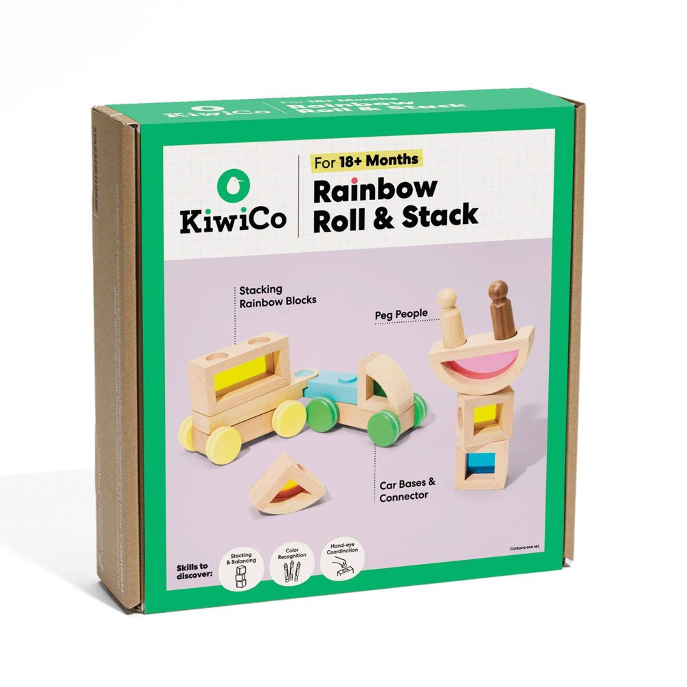 New - KiwiCo Activity Play Center 18m+ - Rainbow Stack & Roll