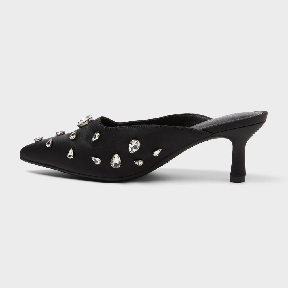 New - Women’s Katia Heels with Memory Foam Insole - A New Day™ Black 10