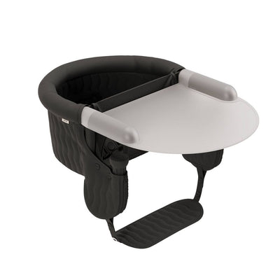 New - Lalo Hook-On High Chair with Attachable Silicone Tray - Black