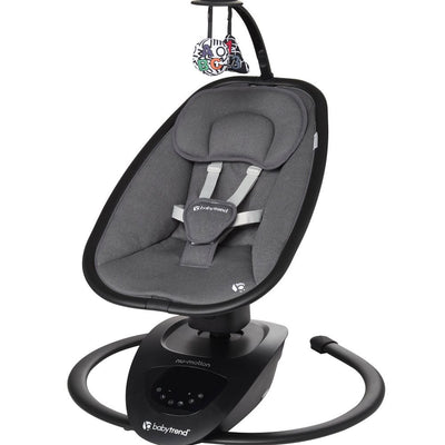New - Baby Trend Nu-Motion Infinity Swing with Interactive Display - Midnight Black