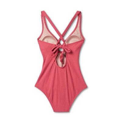 New - Kona Sol Women's Medium Coverage One Piece Swimsuit Ribbed Swimwear Kona SolBullseye Deals