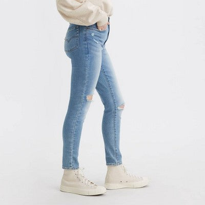 Levi's Women's 721 High Rise Skinny Leg Tailored Distressed Jeans Mid-Stretch Denim Levi'sBullseye Deals