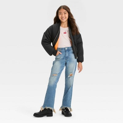 New - Art Class Kids Zip-Up Cropped Winter Heavyweight Bomber Jacket Art ClassBullseye Deals