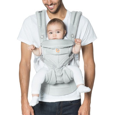 Open Box - Ergobaby Omni 360 Cool Air Mesh All Carry Positions Baby Carrier - Pearl Gray