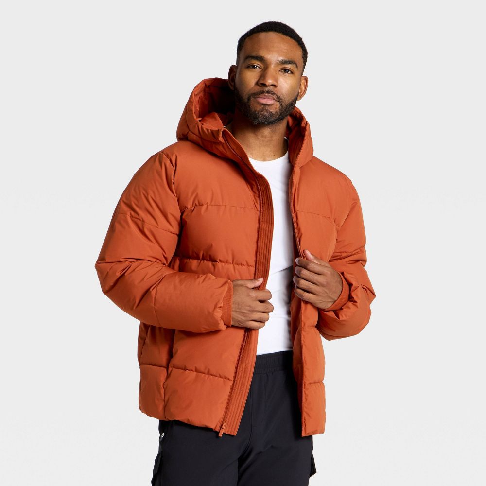 Open Box - Men's Heavy Puffer Jacket - All In Motion™ Rust S