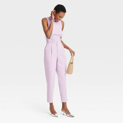 New - A New Day Women's Tapered High Rise Ankle Length Tailored Trousers A New DayBullseye Deals