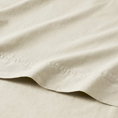 Threshold 250 Thread Count Organic Cotton Percale 4-Piece Sheet Set ThresholdBullseye Deals