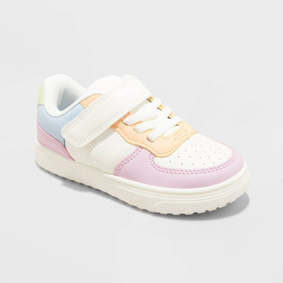 New - Toddler Jaid Court Sneakers - Cat & Jack™ 8T: Faux Leather, Hook and Loop, Non-Marking Sole