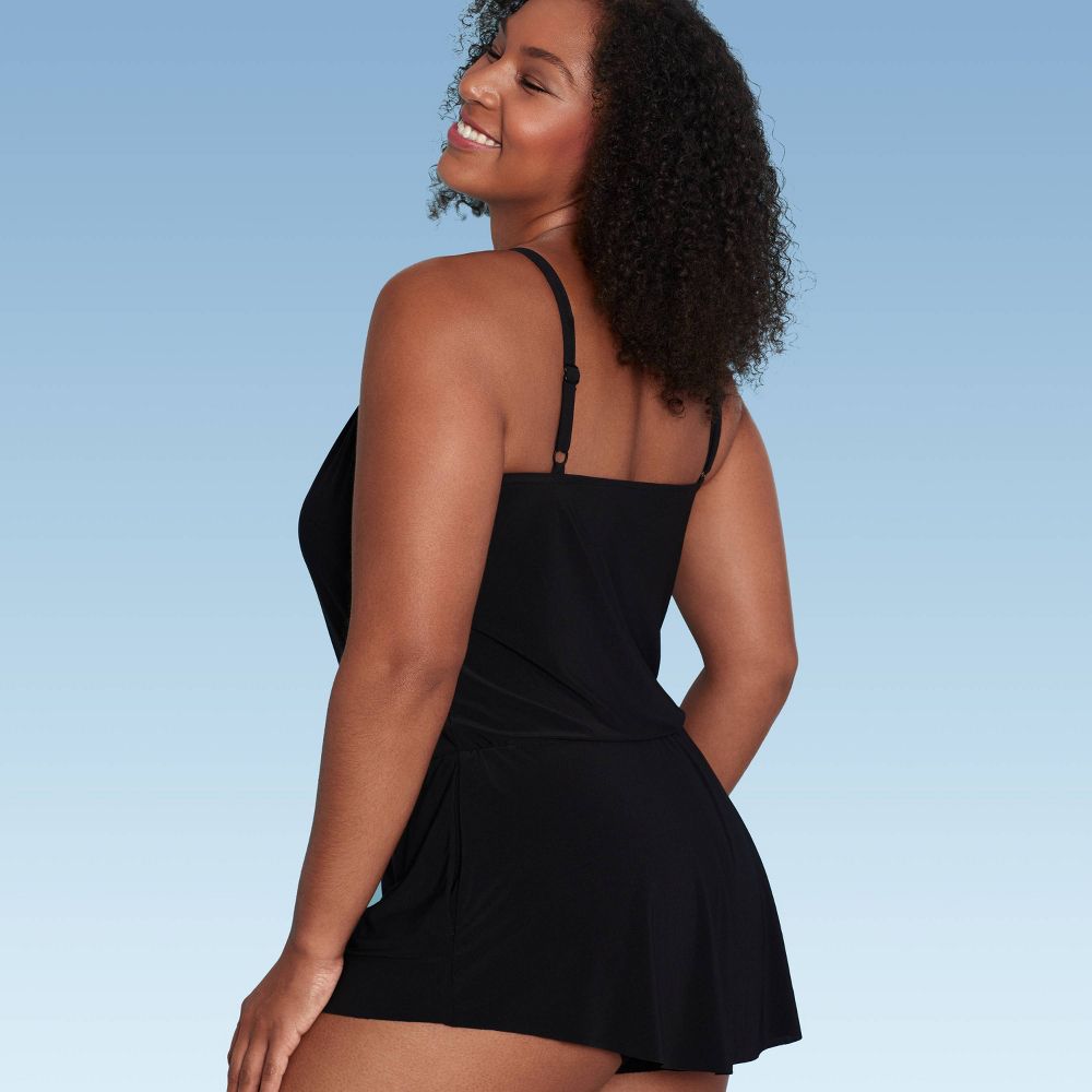 New - Aqua Green Women's Swim Romper One Piece Swimsuit with Pocket UPF 50+ Aqua GreenBullseye Deals