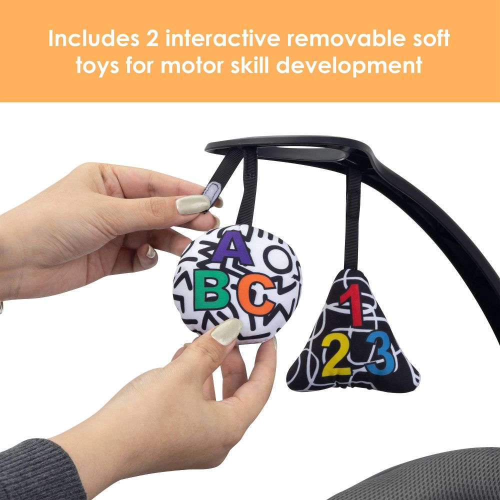 New - Baby Trend Nu-Motion Infinity Swing with Interactive Display - Midnight Black