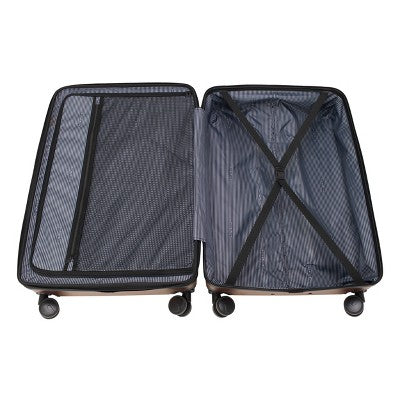 Skyline Hardside Large Checked Spinner Suitcase SkylineBullseye Deals