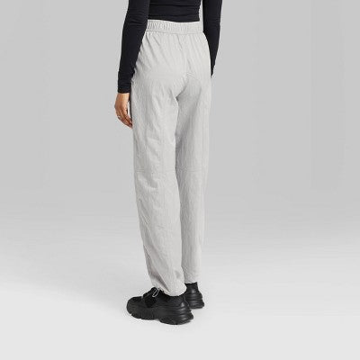 New - Wild Fable Women's High Rise Relaxed Parachute Pants Lightweight Wild FableBullseye Deals