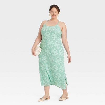 New - A New Day Women's Jacquard Maxi Summer Slip Dress Sundress A New DayBullseye Deals