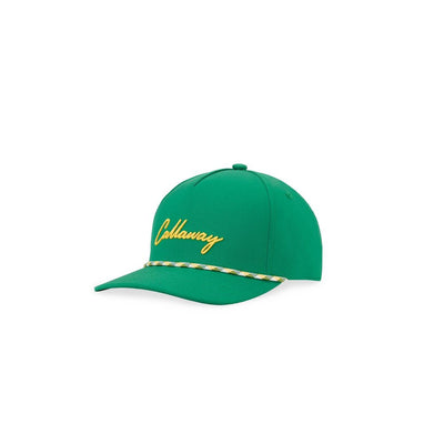 New - Callaway Birdie Putt Rope Hat - Green/Yellow