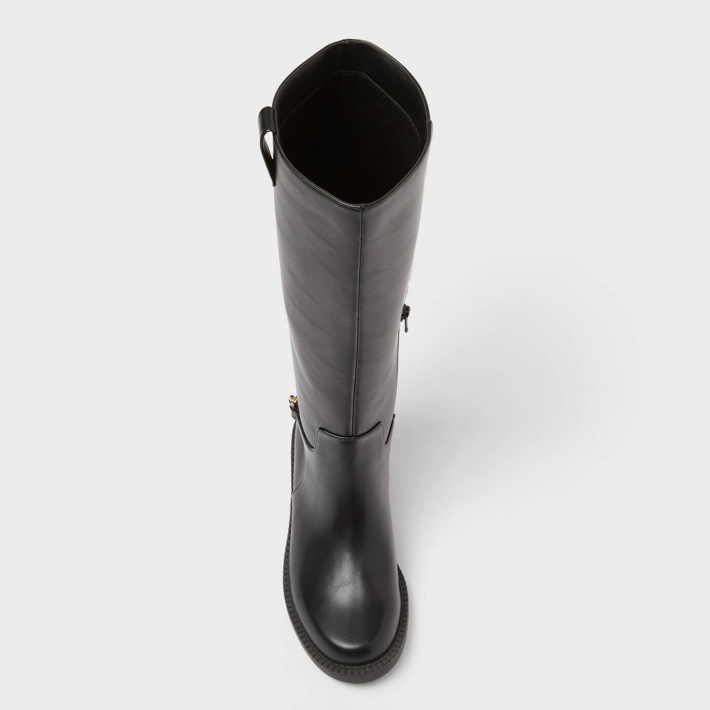 Open Box - Women’s Bobbi Boots with Memory Foam Insole - A New Day™ Black 7.5