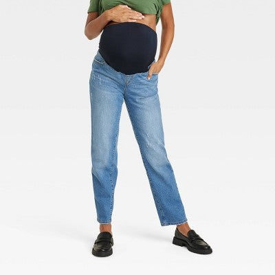 New - Isabel Maternity by Ingrid & High Rise Straight Leg Jeans Isabel Maternity by Ingrid & IsabelBullseye Deals