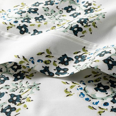 Open Box - Threshold 400 Thread Count Cotton Sateen 4PC Sheet Set Wrinkle-Resistant ThresholdBullseye Deals