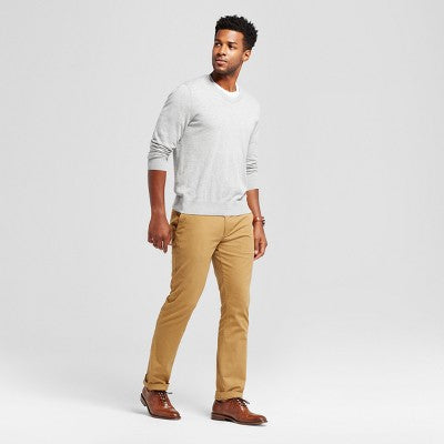 New - Goodfellow & Co Men's Mid Rise Relaxed Leg Athletic Chino Pants Stretch Goodfellow & CoBullseye Deals