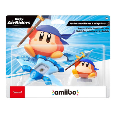 New - amiibo Bandana Waddle Dee & Winged Star  (KirbyAir Riders Series)