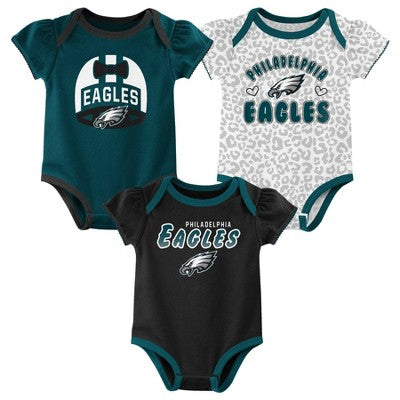 New - NFL Baby Girls' Onesies 3pk Set NFLBullseye Deals