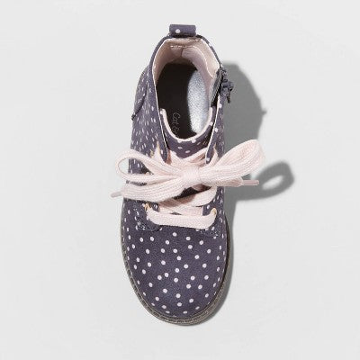 Cat & Jack Toddler Velvet Lace-Up Zipper Ankle Combat Boots Cat & JackBullseye Deals