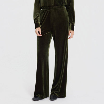 New - Women's Velvet Pull-On Pants - Universal Thread™ Moss Green XS