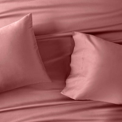 Open Box - Casaluna 300 Thread Count Cotton Blend Satin 4PC Sheet Set Cooling Feel CasalunaBullseye Deals