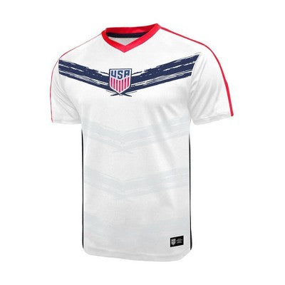 United States Soccer Federation Adult Unisex V Neck Basic Tee U.S. Licensed United States Soccer FederationBullseye Deals