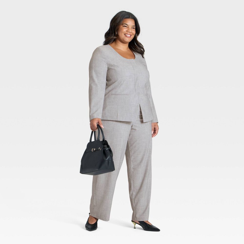New - Women's Mid-Rise Bootcut Pants - A New Day™ Gray 22
