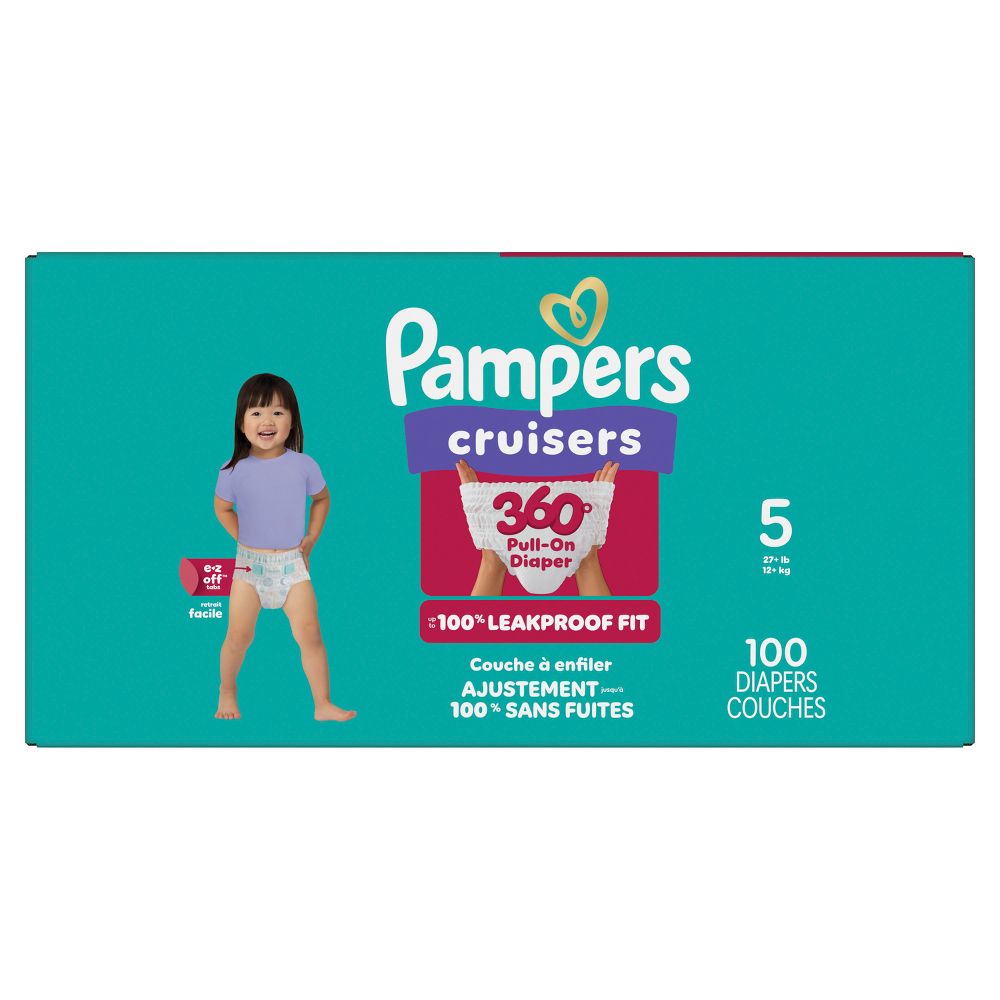 New - Pampers Cruisers 360 Diapers - Size 5 - 100ct