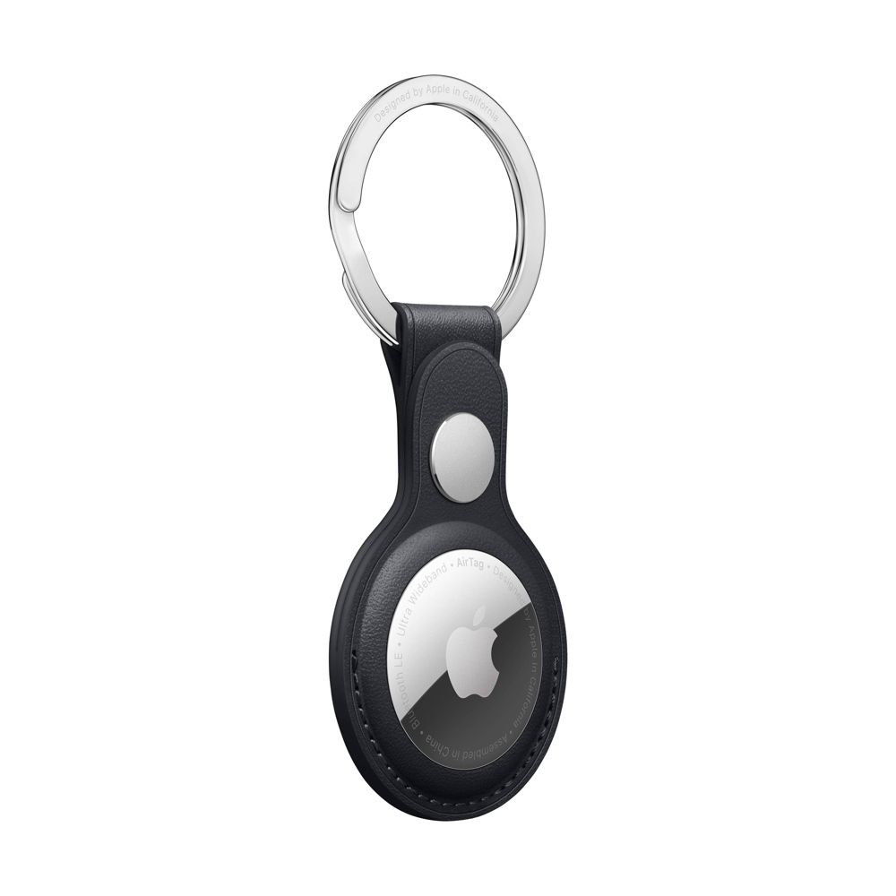 New - Apple AirTag Leather Key Ring - Midnight